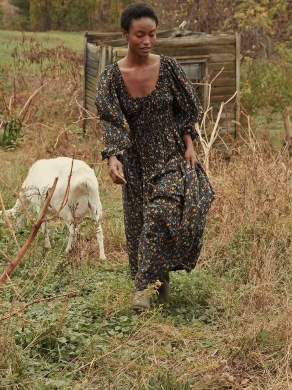 Doen Isolde Dress Dusk Lily of the Valley - Picture 2 of 7